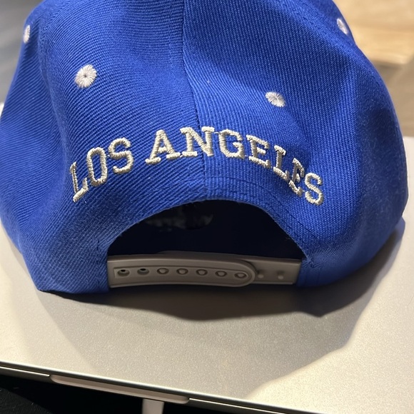 Blue and Gray Los Angeles Snapback Hat - Picture 3 of 4